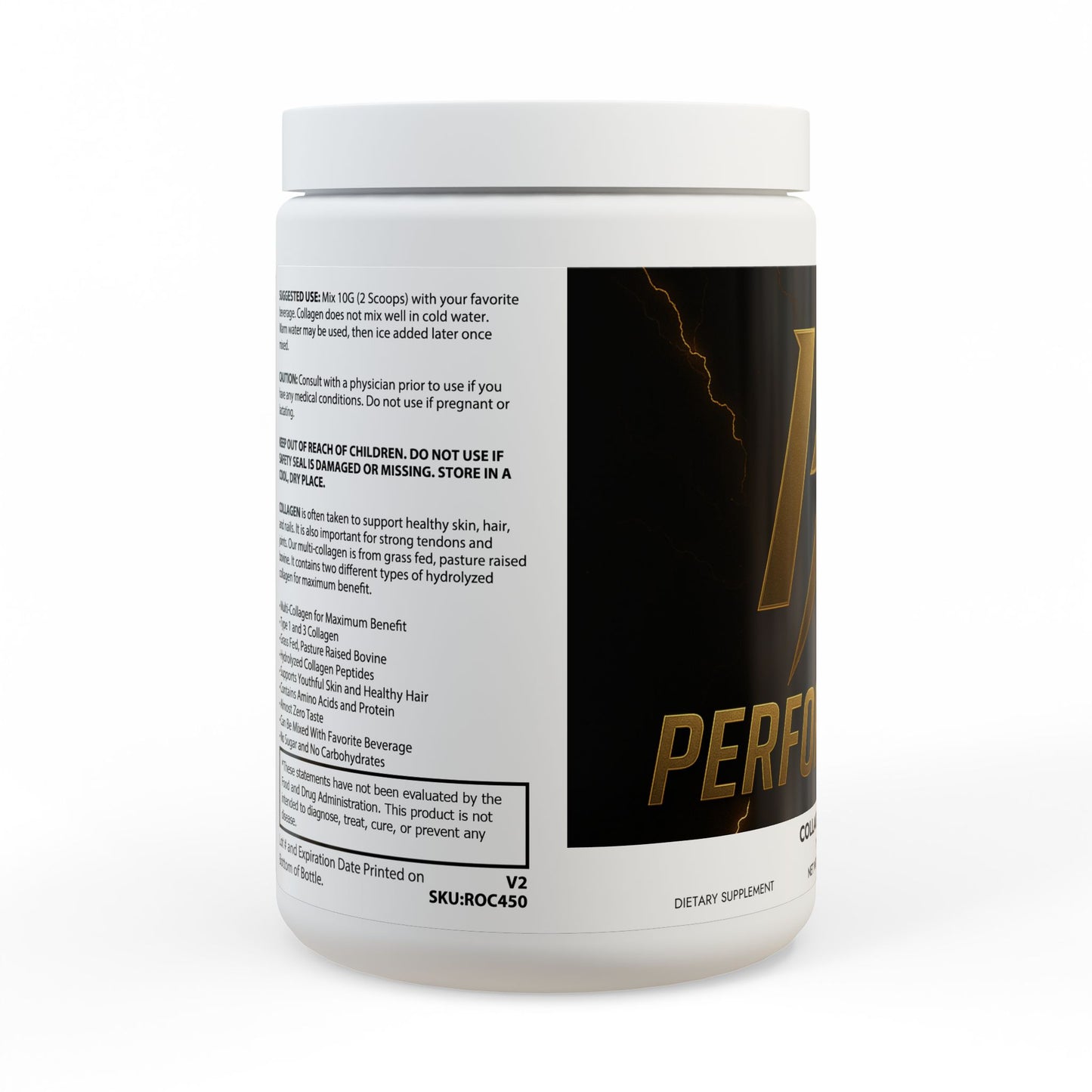 Collagen Peptides Type I & III Supplement (350g, 12.3oz)