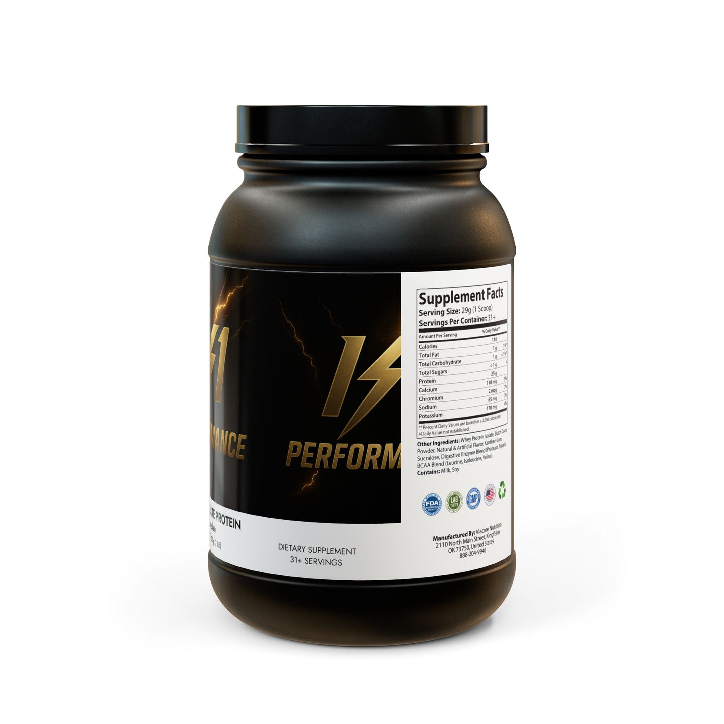 K1 Whey Isolate Protein Supplement (907g, 2lb)
