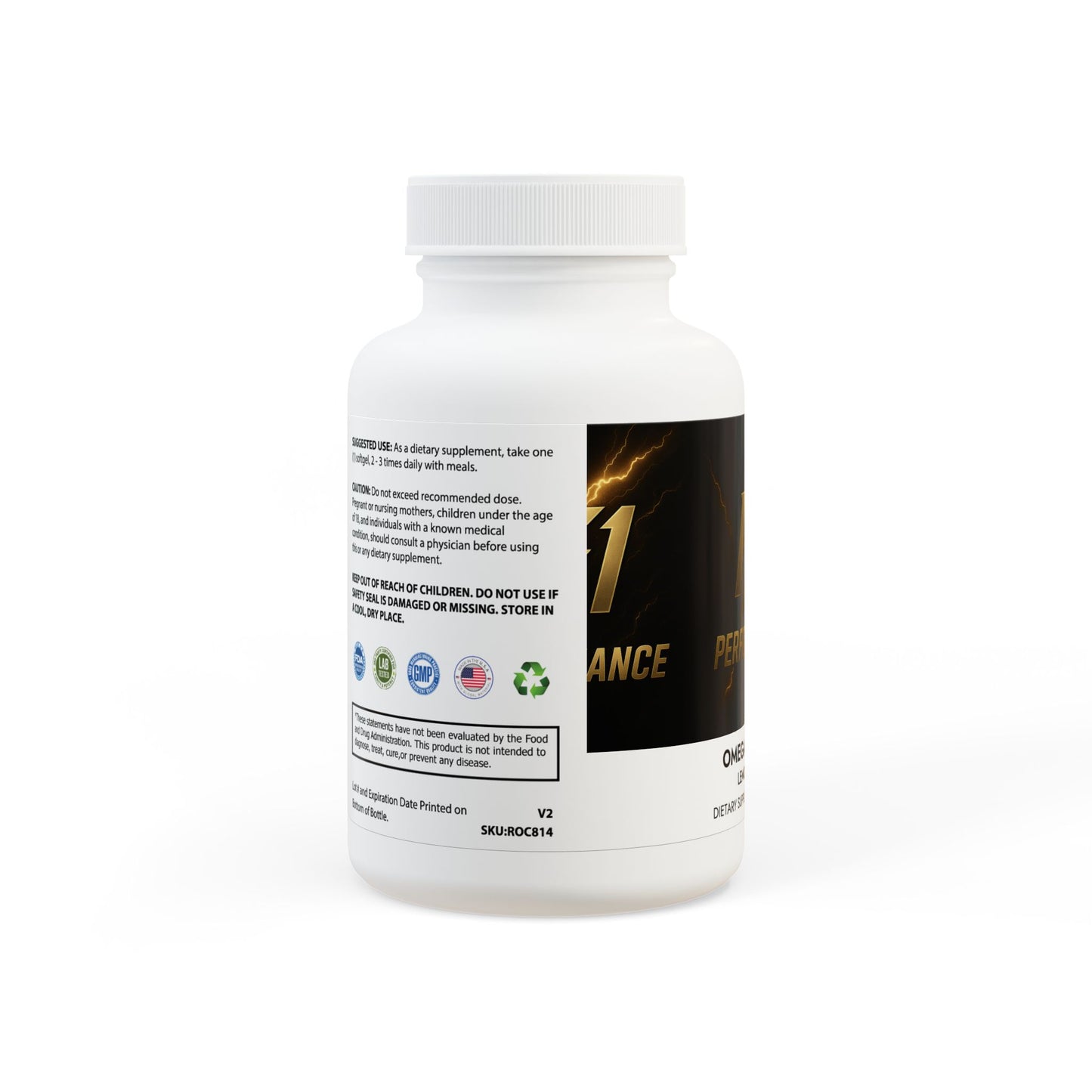 Omega 3 Fish Oil Supplement (60 Softgels)